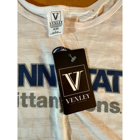 Venley Penn‎ State Nittany Lions Unisex Tank Top Cream Heathered S Sports Logo - Picture 4 of 4